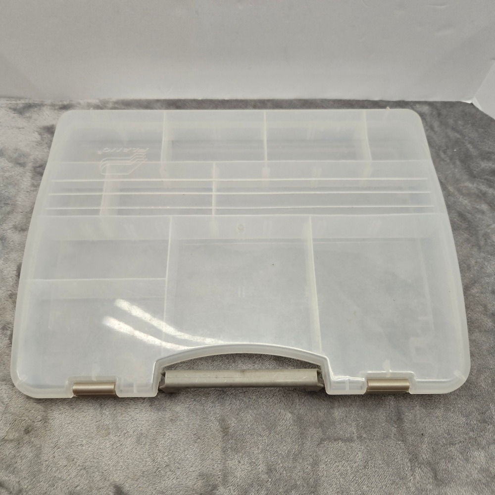 Plano 3870 Clear Plastic Tackle Box Organizer‎ Craft Storage Case Made in USA